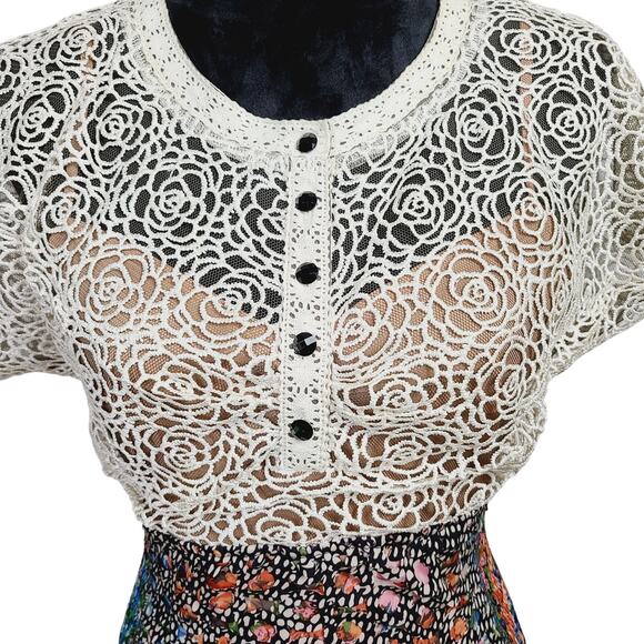 Byron Lars Beguile Lace Study Sheath Dress - Size 4 PRE-OWNED EUC - Picture 5 of 10